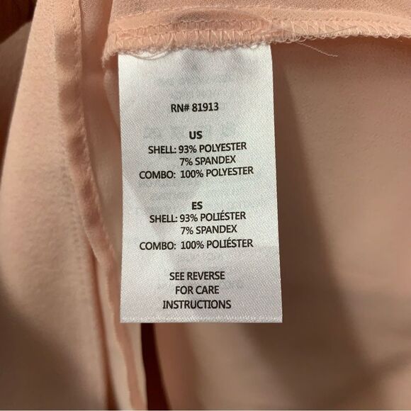 #76 c&e Triangle Cutout V-neck 3/4 Sleeve Top Blouse - Picture 6 of 7